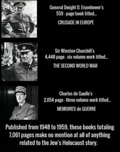 Les livres d'Eisenhower, Churchill et De Gaulle