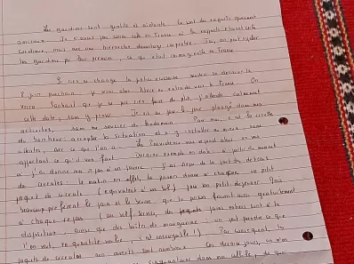Fac simile de la lettre de Vincent Reynouard, 24 avril 2023.