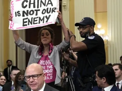 Manifestation: La Chine n'est pas notre ennemie