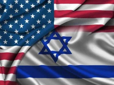 Le drapeau israélien envahit le drapeau US