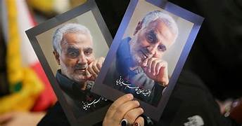 Le général soleimani dans les manifestations